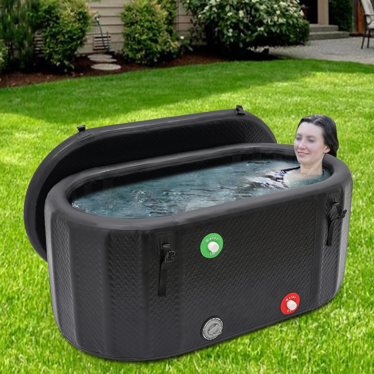 Ice Bath Tub for Athletes,97.74 Gal  Multiple Layered Portable Outdoor Cold Plunge Tub, Cold Plunge for Family,Gyms,Indoor