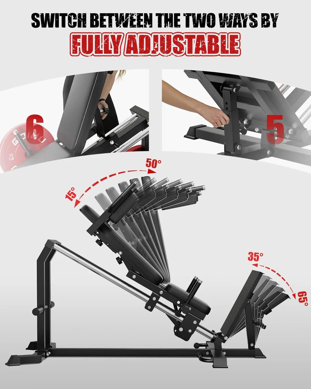 L5 Leg Press Hack Squat Machine With 30 Degree Angle