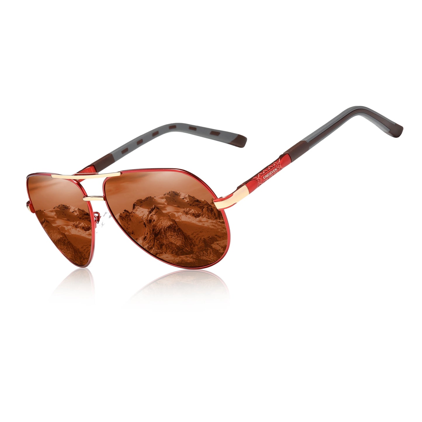 KINGSEVEN Brand Aluminum magnesium Polarized Men Sunglasses High Quality Male Sun Glasses Outdoor Eyewear UV400