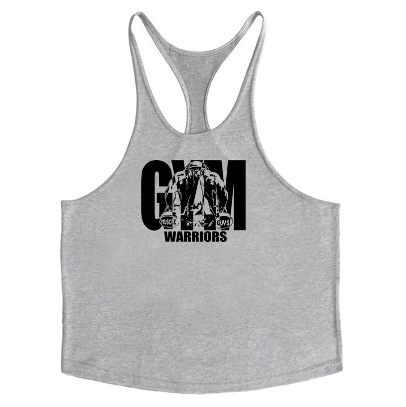 Cotton Breathable Sleeveless Gym Tank Top for Mens Workout