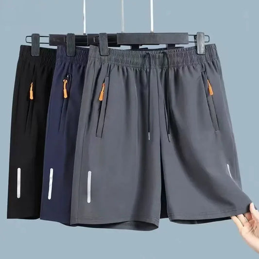 Ice Silk Quick Dry Running Shorts Men Gym Sportswear Summer