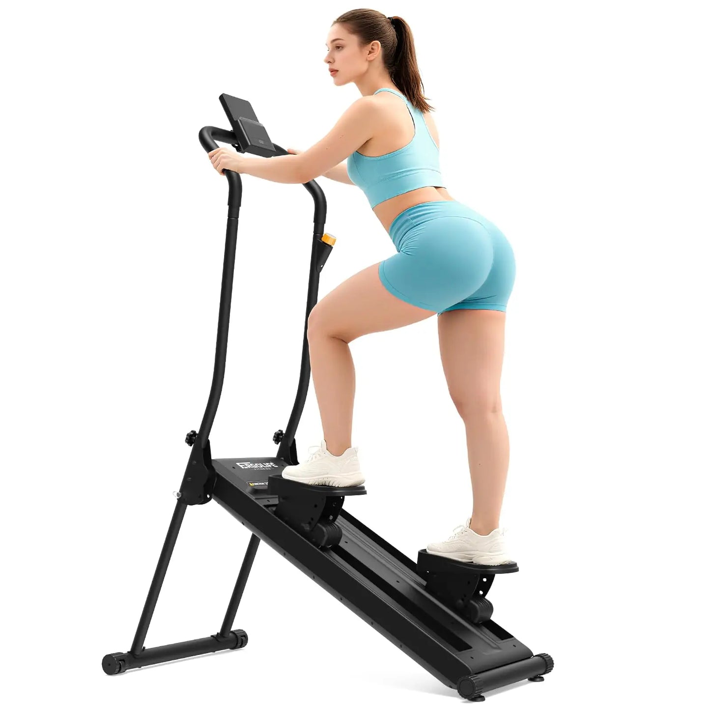 Stair Stepper With Six Level Resistance Foldable Home Gym