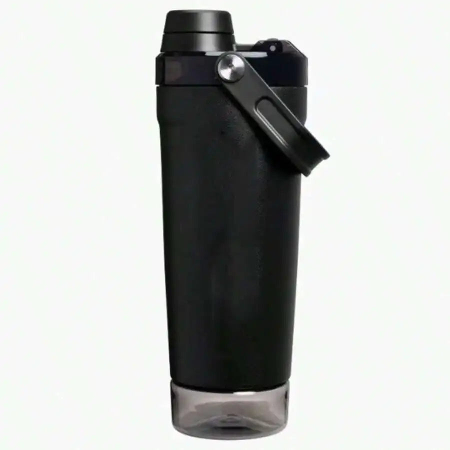 17oz 304 Stainless Steel Insulated Shaker Bottle With Portable Handle Leak Proof For Gym Sports Outdoor