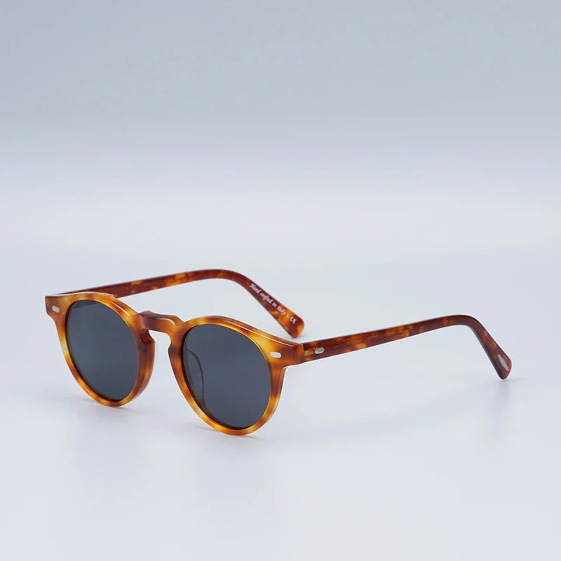 Oliver Gregory Peck Sunglasses Women Acetate Retro Round Polarized Vintage Driving Glasses Shades for Women Designer Sunglasses