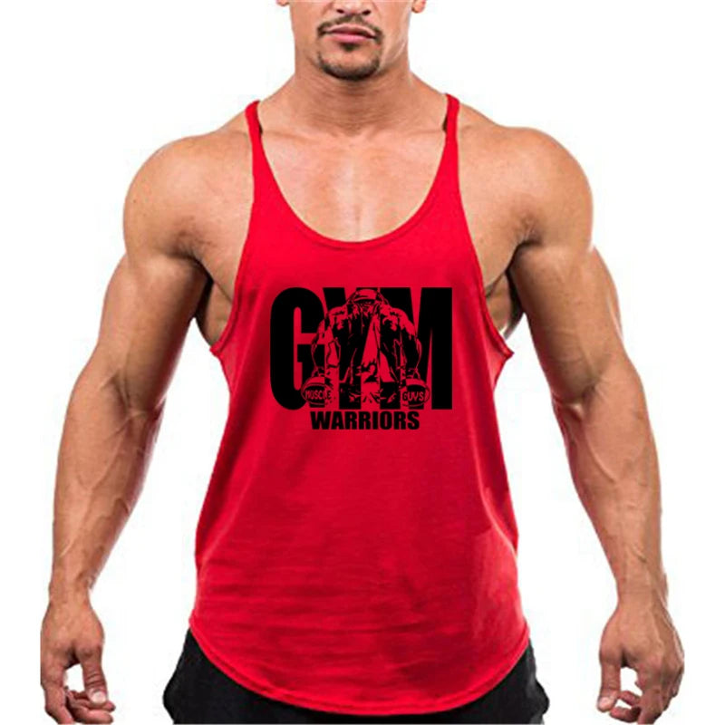 Cotton Breathable Sleeveless Gym Tank Top for Mens Workout