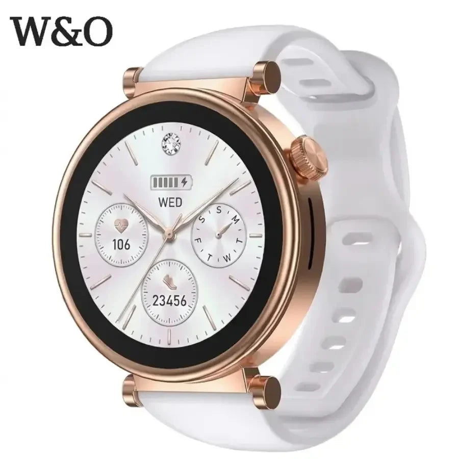 Smart Watch for Women, Fitness Tracker & Activity Tracker with Bluetooth Calls (Answer/Make), 1.8' HD/AMOLED Smartwatch for IOS/Android, 100+ Sport Modes, IP67 Waterproof, Heart Rate/SpO2/Sleep Monitor, 7 Bands