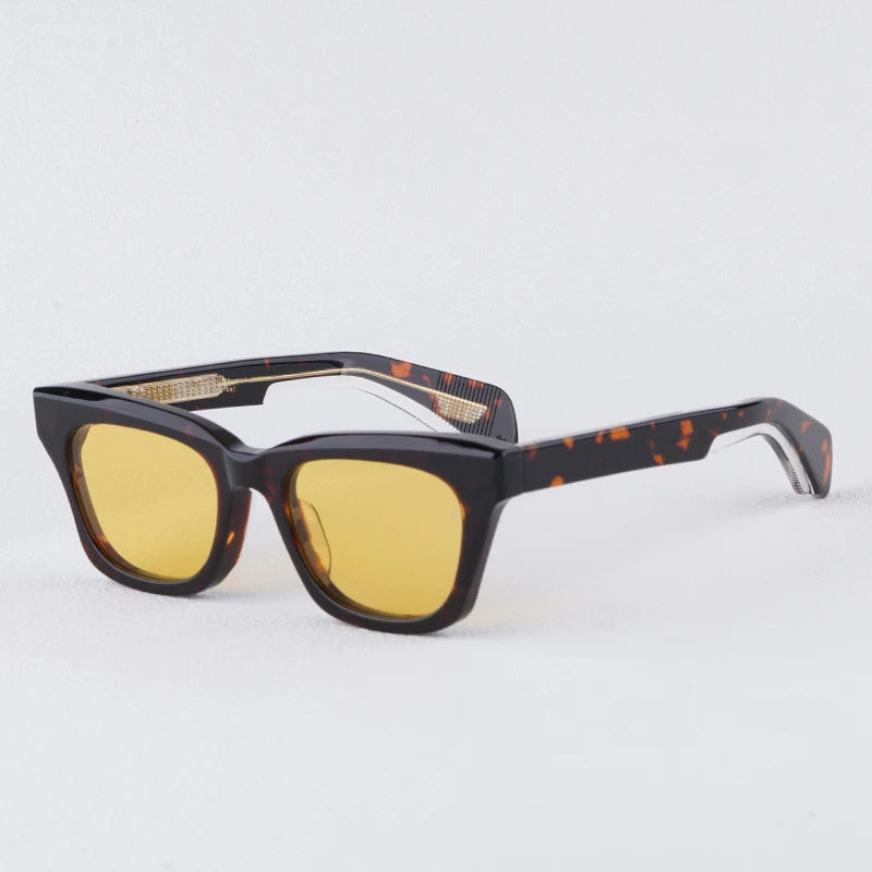 JMM DEALAN-EPOXY Limited Edition Square Women Sunglasses Vintage Craft  Eyeglasses Acetate High Quality Uv400 Glasses With Rivet