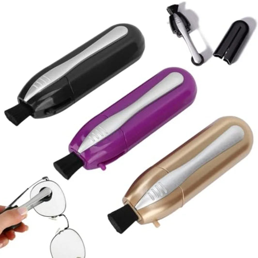 3Pcs Eyeglass Cleaning, Portable Glasses Cleanert, Lens Cleaner with Microfiber Tech Portable Glasses Cleaner Tool, Easily to C