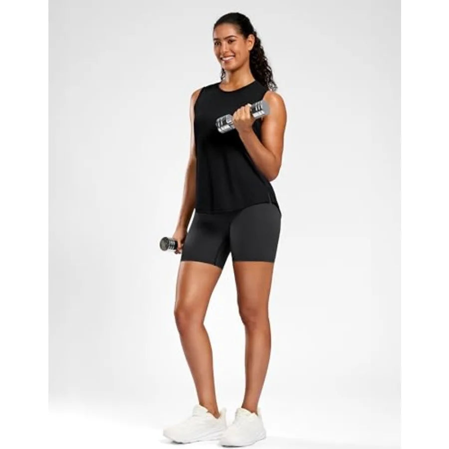 G Gradual Women's Sleeveless Workout Tops Lightweight High Neck Tennis Yoga Shirts Running Athletic Tank Tops for Women