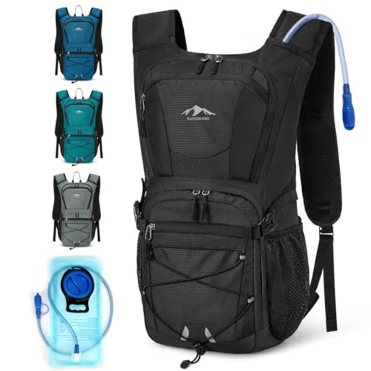 Hydration Backpack with 2L Water Bladder, 15L Lightweight Hiking Backpack for Women and Men Small Insulated Hydration Water Pac