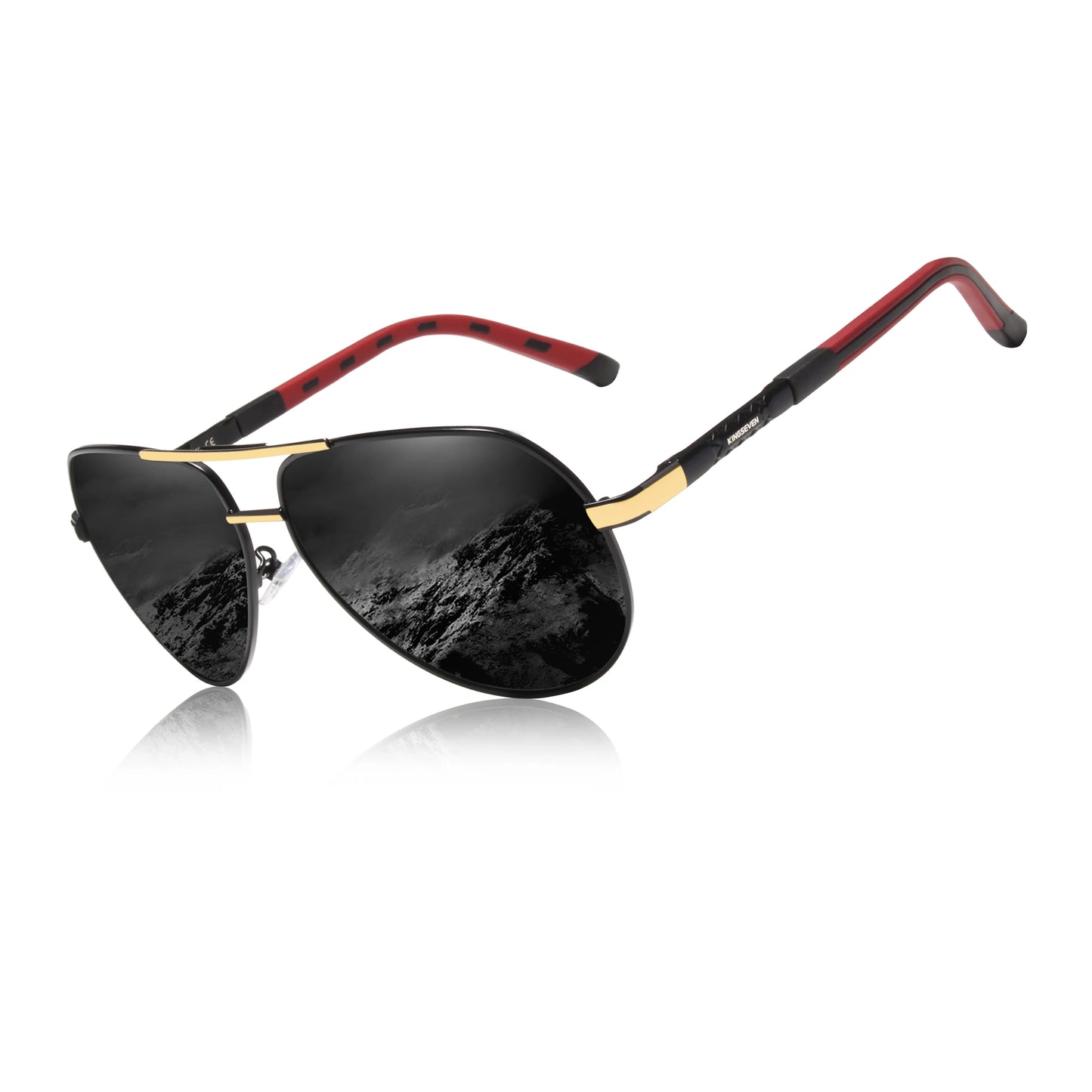 KINGSEVEN Brand Aluminum magnesium Polarized Men Sunglasses High Quality Male Sun Glasses Outdoor Eyewear UV400
