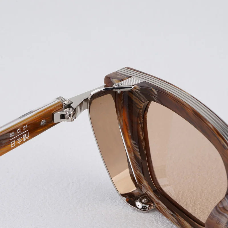 JMM Retro Thick Frame Square 10th Anniversary Limited Sunglasses Designer Tortoiseshell UV400 Vintage High Quality Sunglasses
