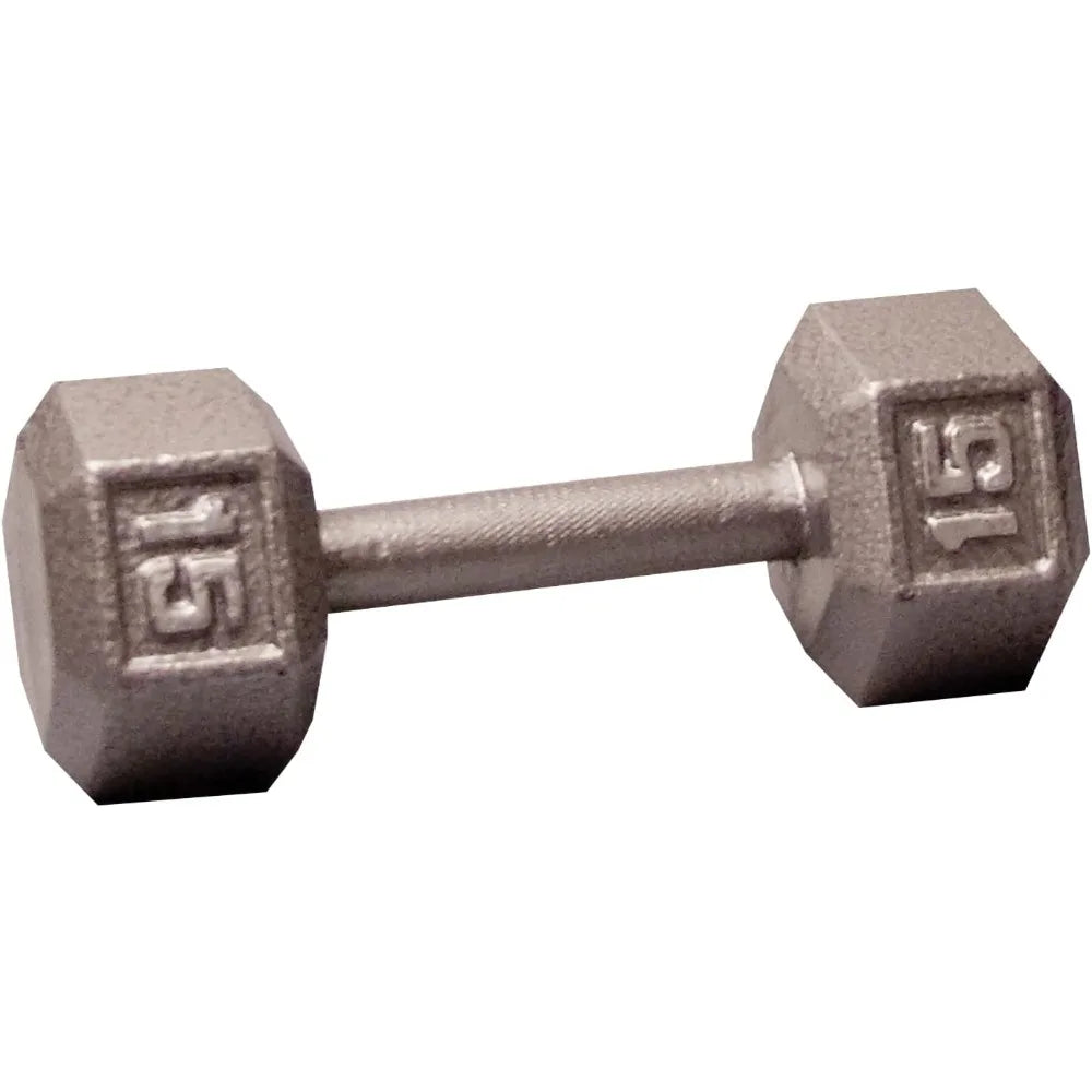 Body-Solid Hexagon Cast Iron Dumbbell For Strength Training