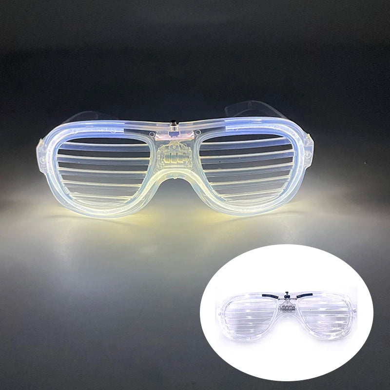 Glowing Just Married Glasses LED Heart Sunglasses Romantic Eyewear for Wedding Couple Lovers Bridal Party