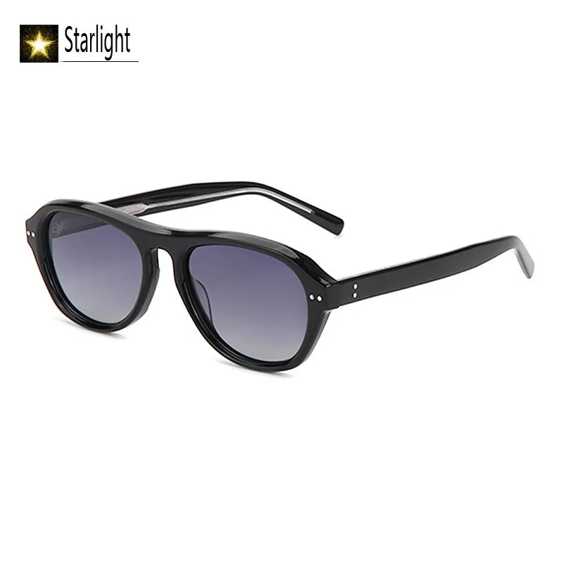Large Frame Polarized Thick Acetate Sunglasses Man Fishing Trendy Glasses Men Classic UV400 Retro Eyewear Women Outdoor 146mm
