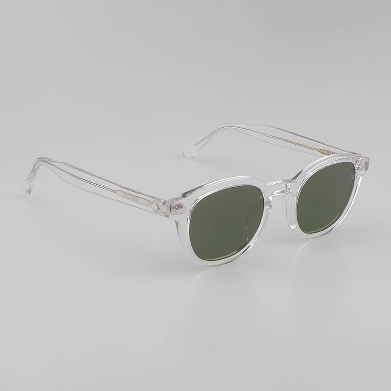 Johnny Depp Polarized Sunglasses Man Round Lemtosh Sun Glasses Woman Luxury Brand Vintage Acetate Frame Night Vision Goggles