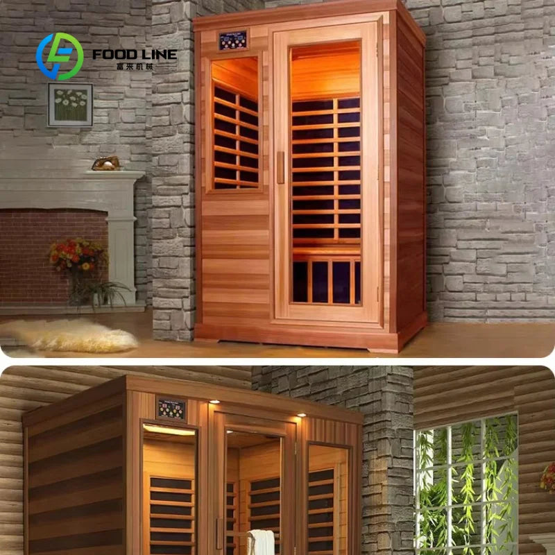 Customized 1‑2 Person Indoor Far Infrared Sauna Capsule with Red Light & Massage Function for Home Spa
