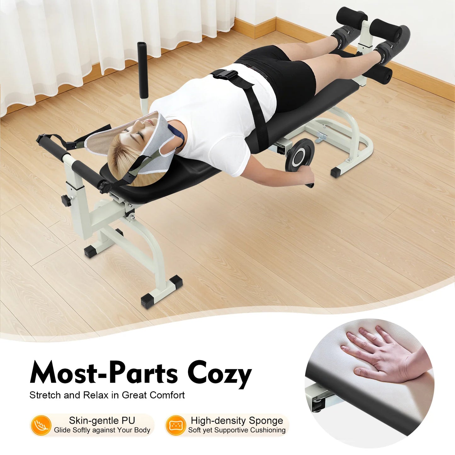 Back Stretch Bench Cervical Traction Device Neck Stretcher