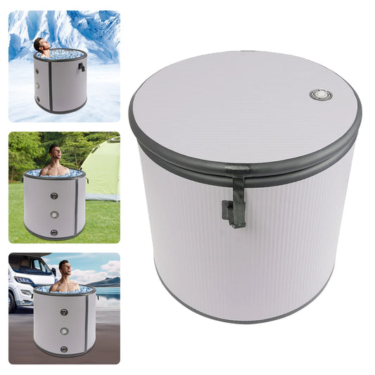 100Gal 380L Inflatable Ice Bathtub Portable Cold Plunge Tub with 3 Layer Insulation Cover and Pump for Athletes Fitness Recovery Home Spa Relaxation Indoor Outdoor Use
