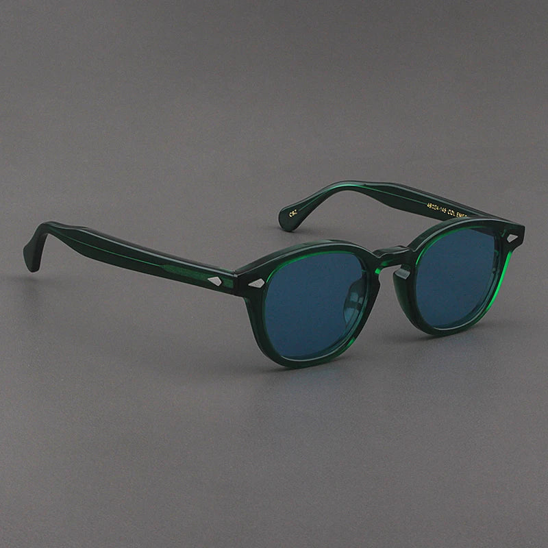 Johnny Depp Polarized Sunglasses Man Round Lemtosh Sun Glasses Woman Luxury Brand Vintage Acetate Frame Night Vision Goggles