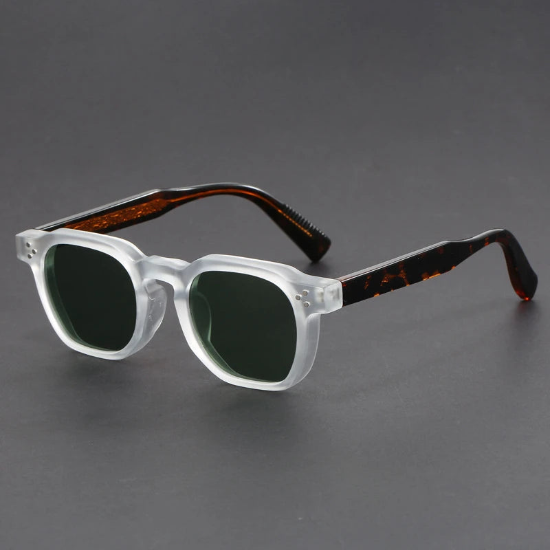 Retro Small Circular Sunglasses Men Punk Propionic Luxury Brand Design Sun Glasses Women Business Party Eyewear UV400