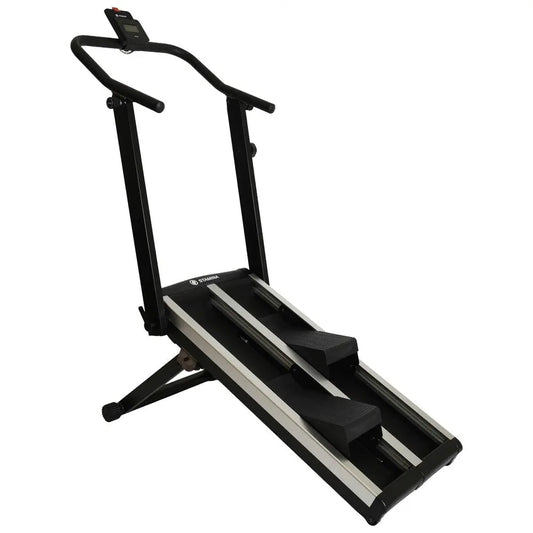 Stair Climber, Compact Exercise Stepper Machine for Home Workout with 8 Adjustable Resistance Levels, 3 Incline Positions, Blue