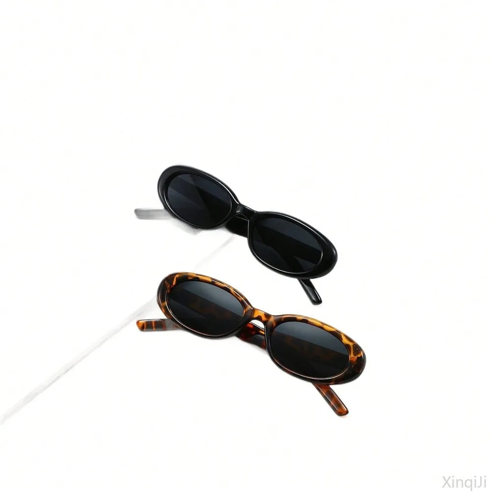 New Fashion Oval Frame Sunglasses Unisex UV400 Protective Retro Sunglasses for Men and Women