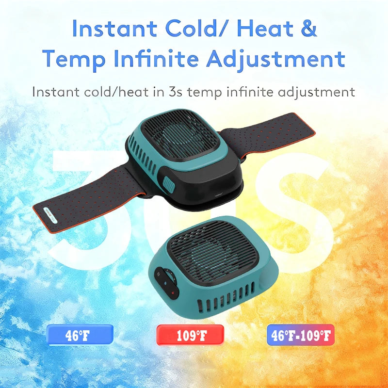 Professional 2 in 1 Hot & Cold Therapy Machine for Muscle Recovery Fast Relief Pain for Athletes Deep Tissue Massager Sport Use