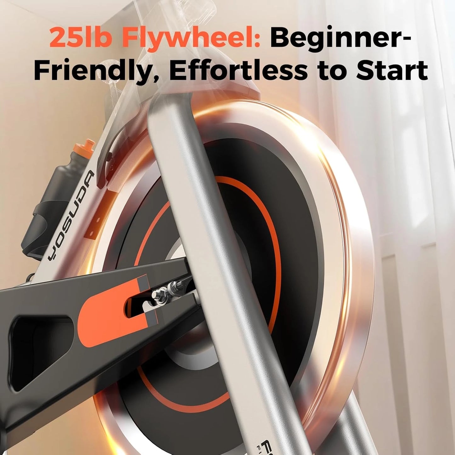 YOSUDA Exercise Bike Magnetic Indoor Cycling With Exclusive App