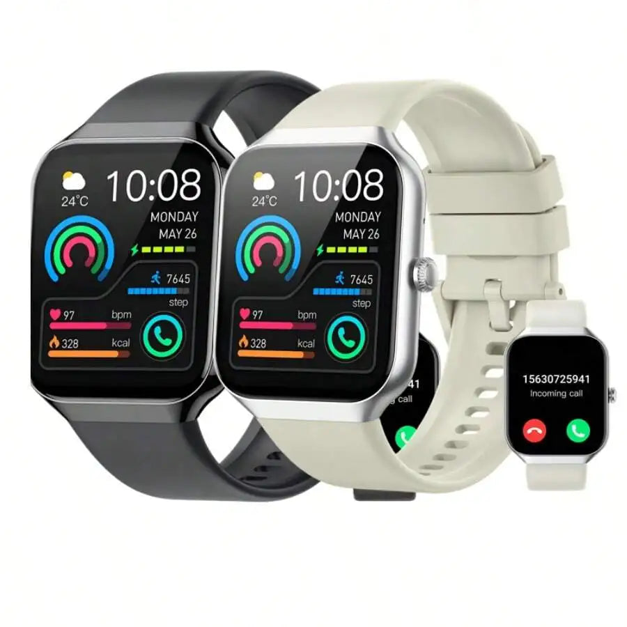 Smart Watch For Men Women Answer/Make Calls, 1.96" Fitness Watch, Fitness Tracker With Heart Rate Sleep Monitor, Step Counter,