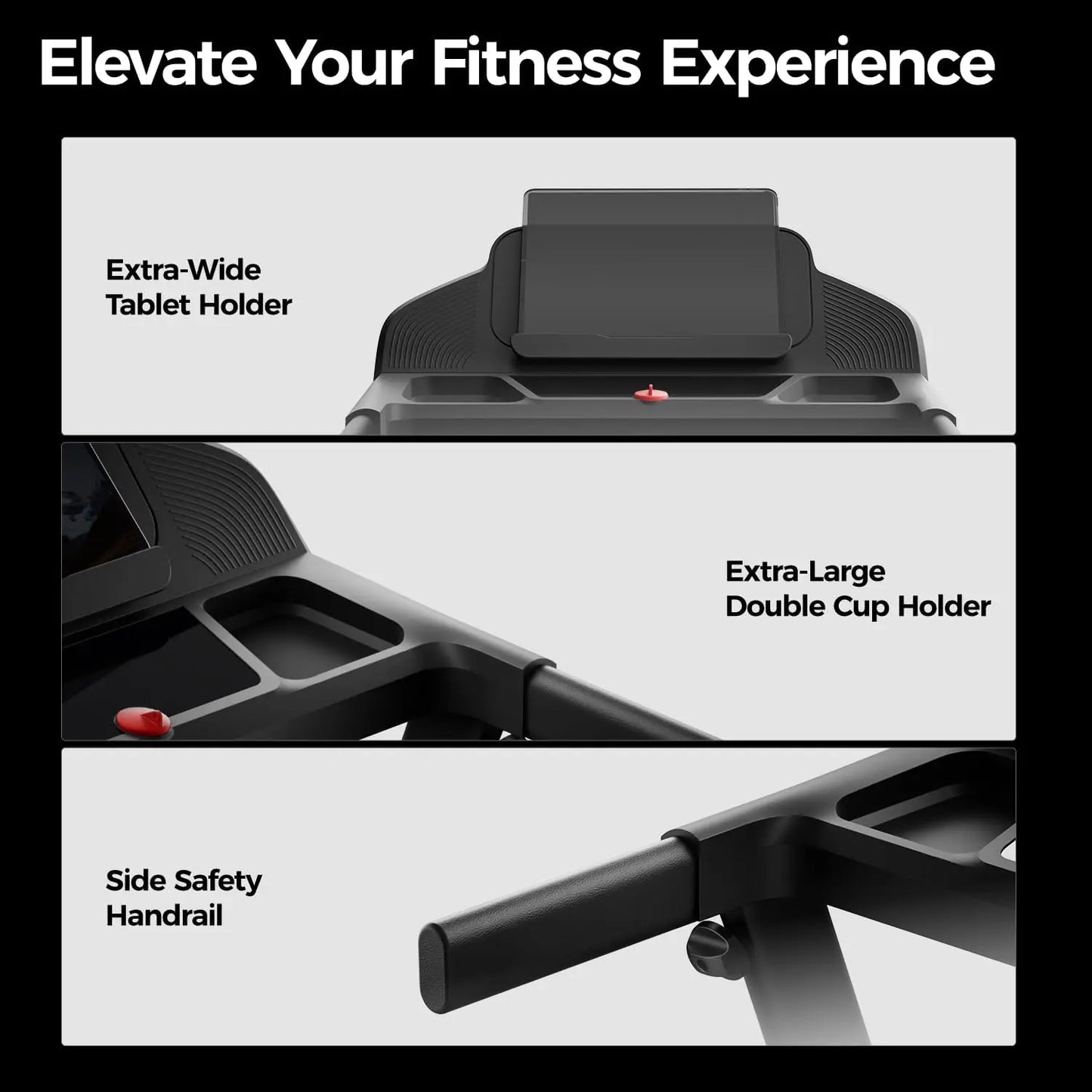 3 In 1 Portable Foldable Treadmill Incline And 12 Presets