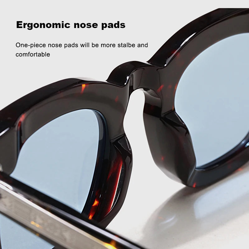 Top Quality Handmade Acetate Round Sunglasses Men Women Classic Sunglasses Outdoor UV400 Protection Glasses Custom Logo Lenses