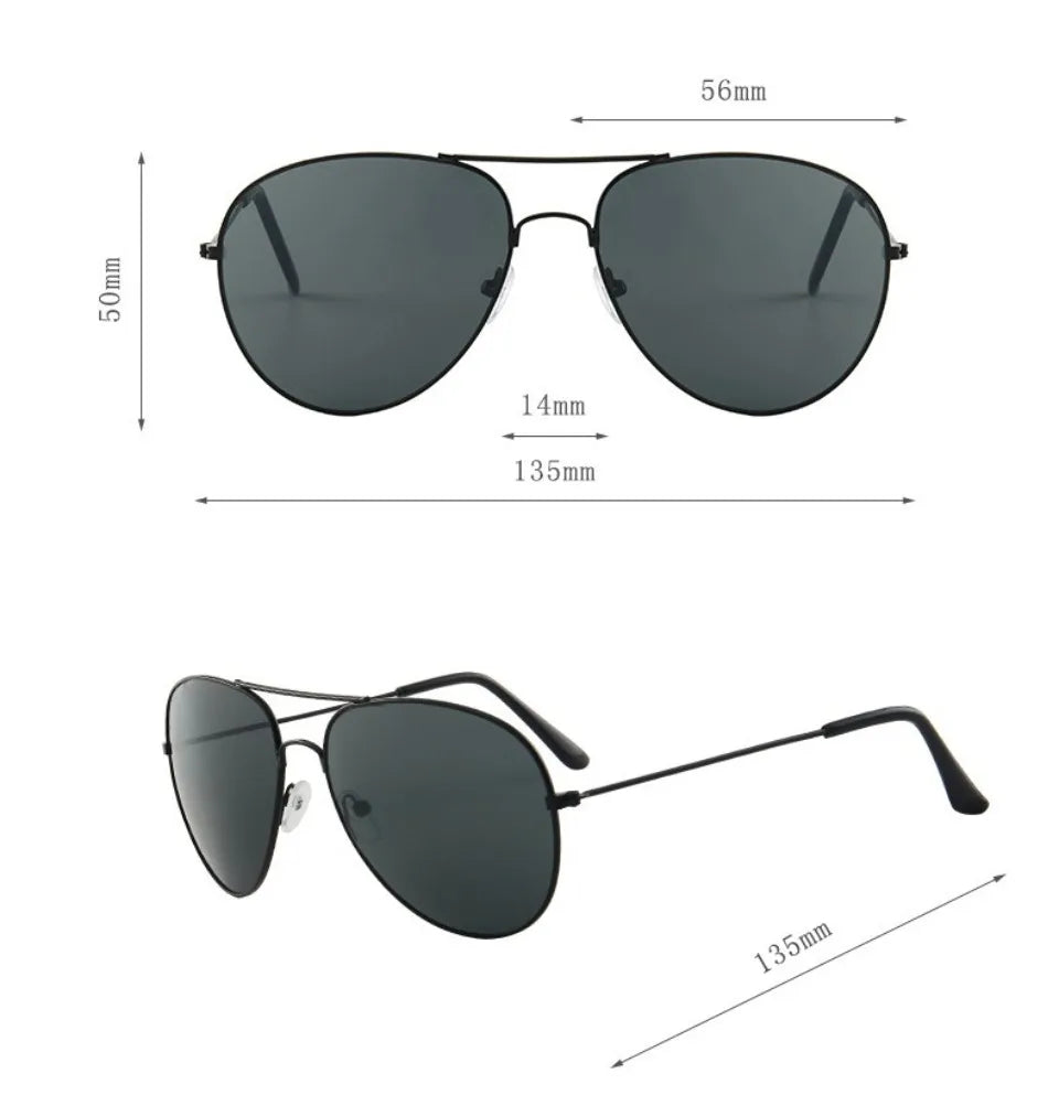 Pilot Sunglasses Retro Vintage Polarized UV400 Shade Unisex Driving Daily Outdoor