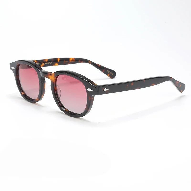 Johnny Depp Polarized Sunglasses Men Sun Glasses Woman Luxury Brand Vintage Acetate Frame Goggles