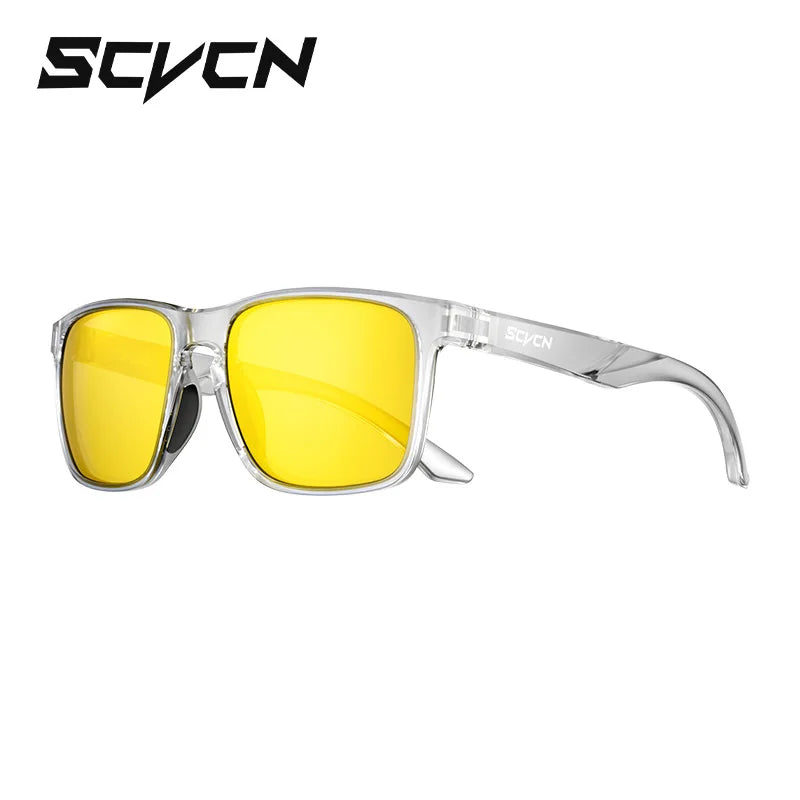 SCVCN Polarized Outdoor Sunglasses Anti-UV Anti-Glare Cycling Driving Fishing Sports Eyewear Unisex