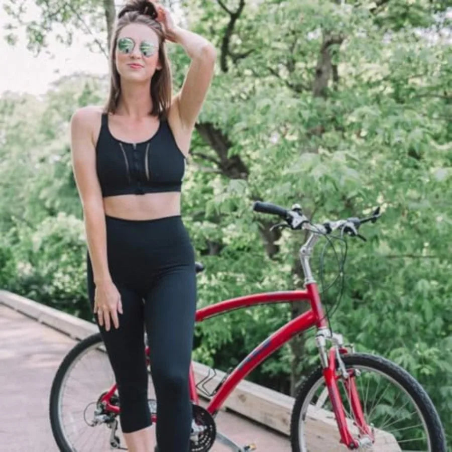 GAYHAY High Waisted Capri Leggings for Women - Soft Slim Yoga Pants for Running Cycling Workout