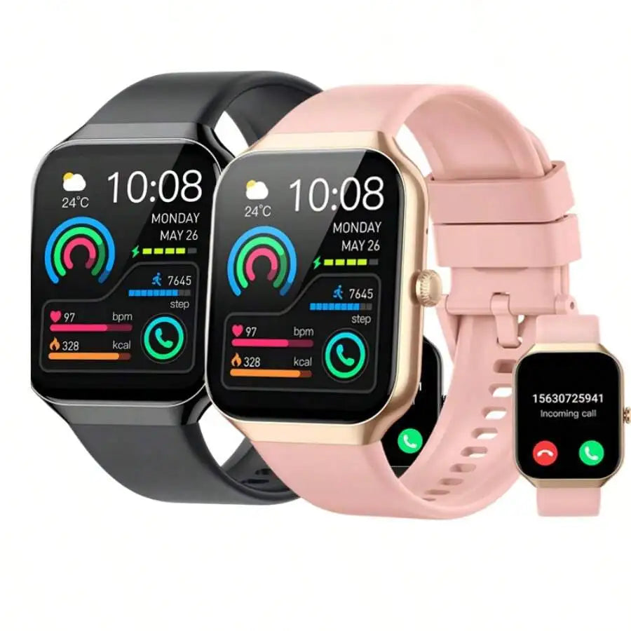 Smart Watch For Men Women Answer/Make Calls, 1.96" Fitness Watch, Fitness Tracker With Heart Rate Sleep Monitor, Step Counter,