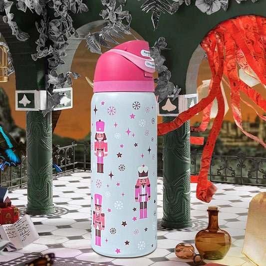 owalaa pink Bottle, 32 oz, 945 ml, retains heat for over 24 h.