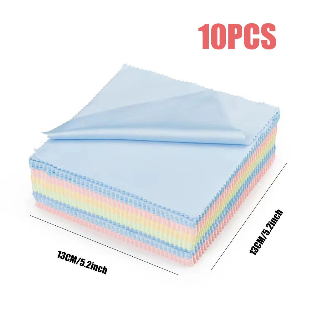 10/20/30PCS 5.12*5.12inch Eyeglasses Cleaning Cloth Needle Three Gray Brushed Eyeglasses Cloths Lens Wipes Fiber Goggle Cloths glasses accessories eyeglass cleaner phone cleaner cleaning cloth
