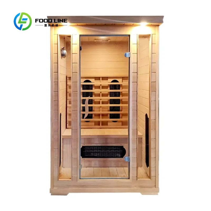 Customized 1‑2 Person Indoor Far Infrared Sauna Capsule with Red Light & Massage Function for Home Spa
