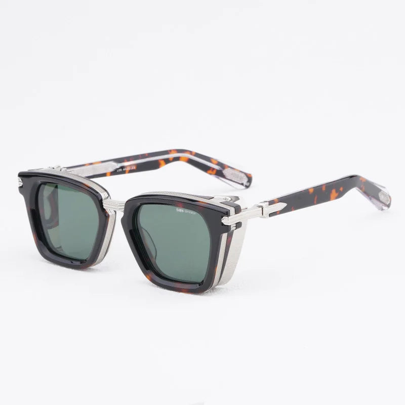 JMM Retro Thick Frame Square 10th Anniversary Limited Sunglasses Designer Tortoiseshell UV400 Vintage High Quality Sunglasses