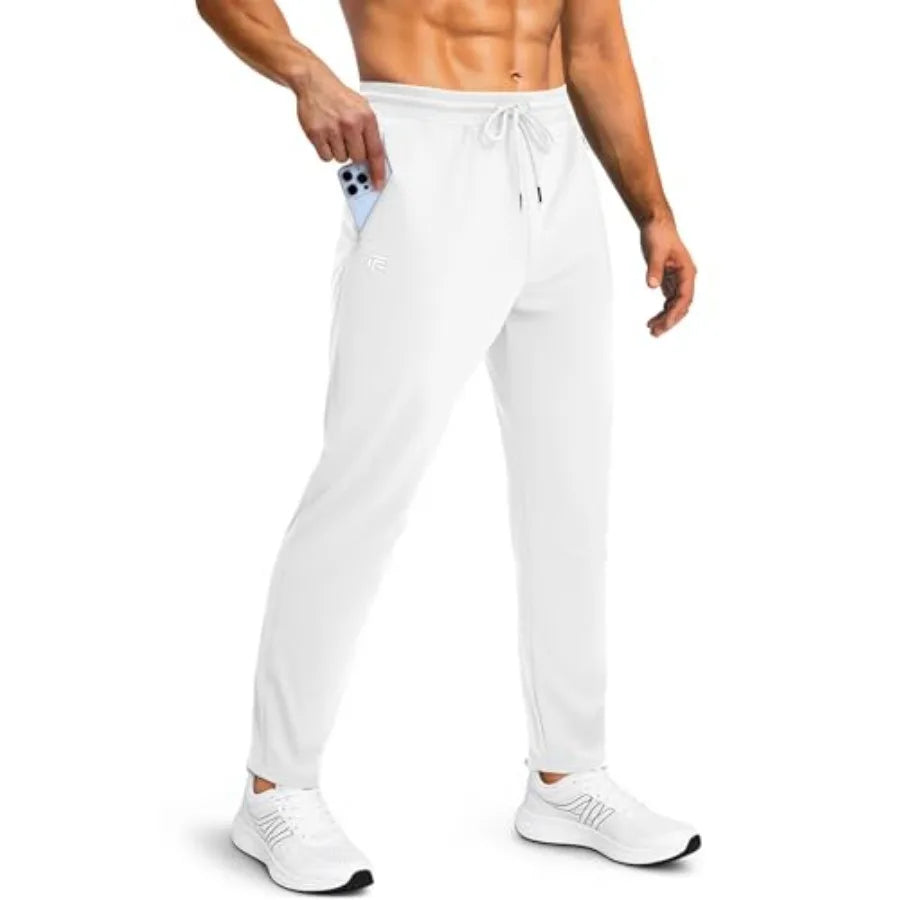 Womens Jogger Sweatpants With Zipper Pockets For Workout Gym