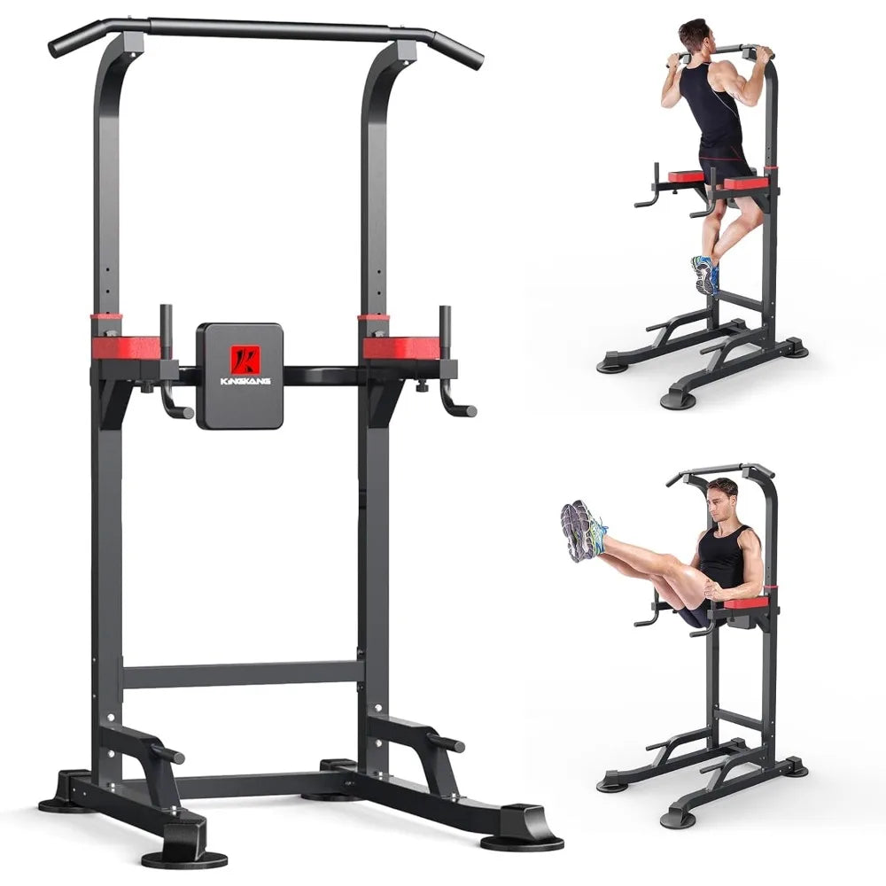 Power Tower Dip Station Workout equipment Pull up Bar for Home Gym Adjustable Height Strength Training Fitness Excercise