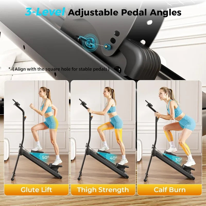 Stair Stepper With Six Level Resistance Foldable Home Gym