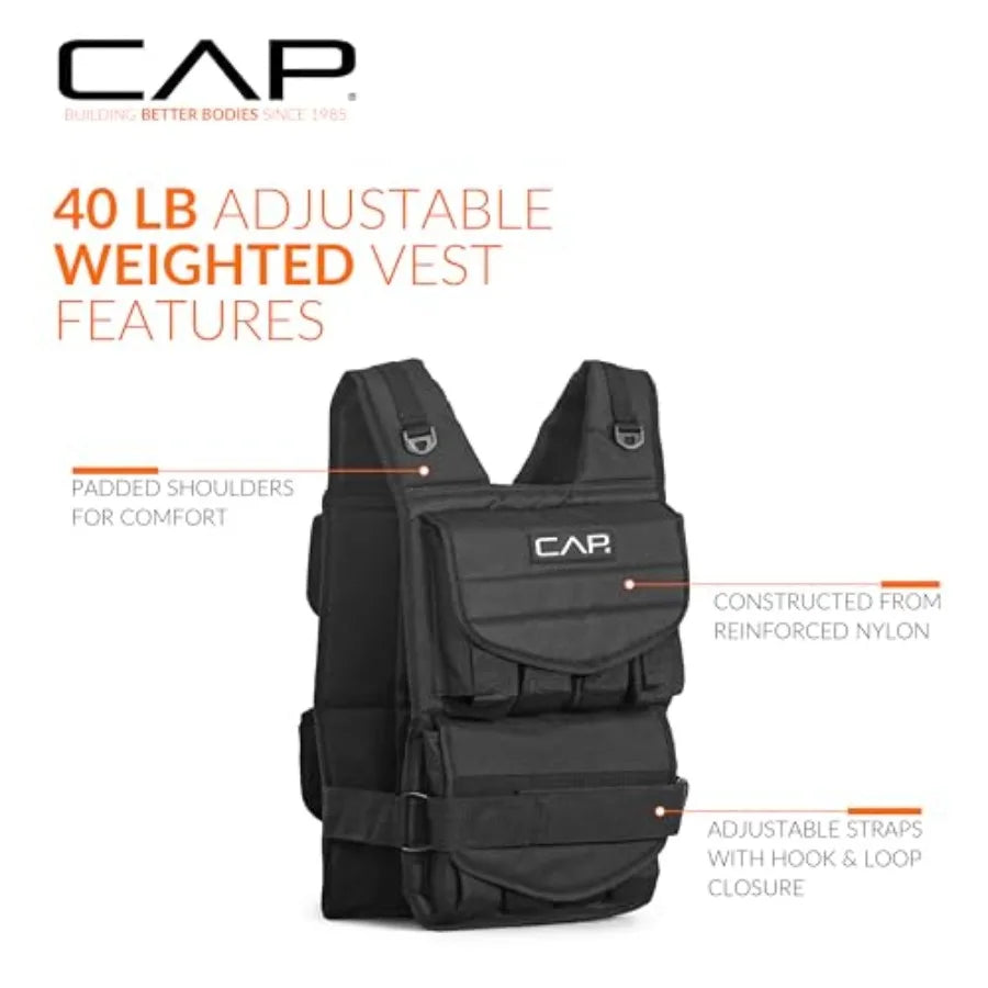 Adjustable Weighted Vest 20 150 lbs for Strength Training, Running and Workouts, Weight Vest for Men and Women, Fitness Trainin