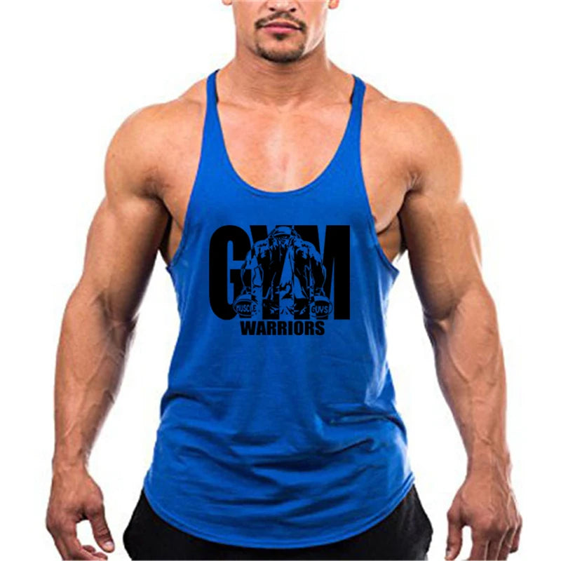 Cotton Breathable Sleeveless Gym Tank Top for Mens Workout