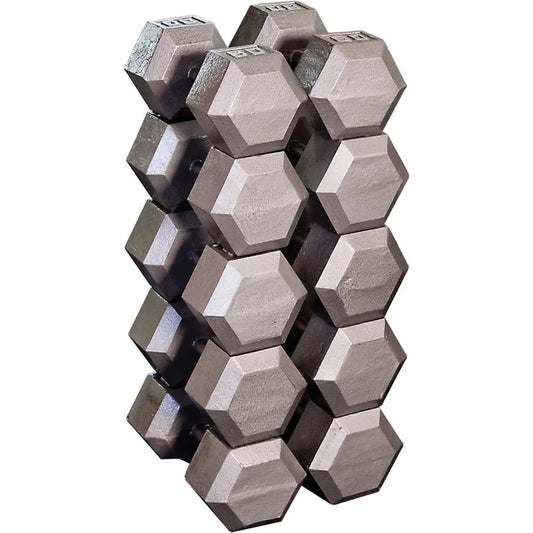 Body-Solid Hexagon Cast Iron Dumbbell For Strength Training