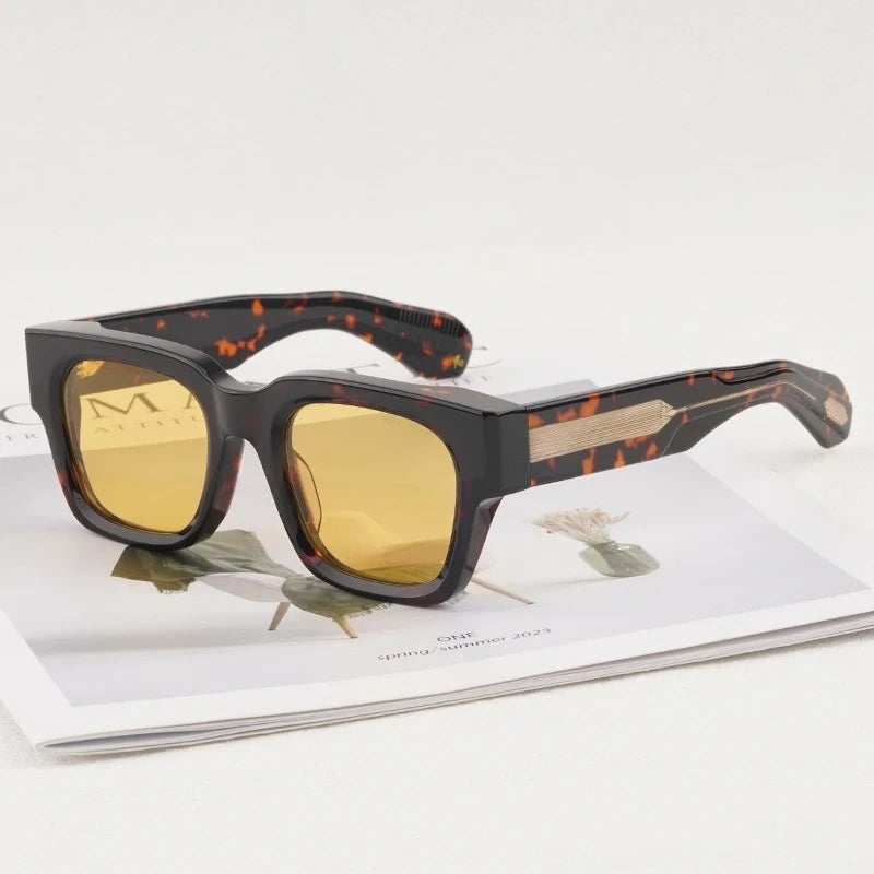 JMM Jules Square Acetate Classical Sunglasses Limited Edition Uv400 Men and Women Designer Brand Style in Japan Eyeglasses