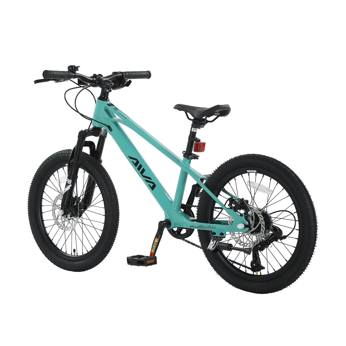 AIVA KNIGHT20 20 Inch Hardtail Mountain Bike, 7-Speed MTB, Bicycle for Teens & Adults, Lightweight Magnesium Frame, Suspension Fork, Front & Rear Disc Brakes