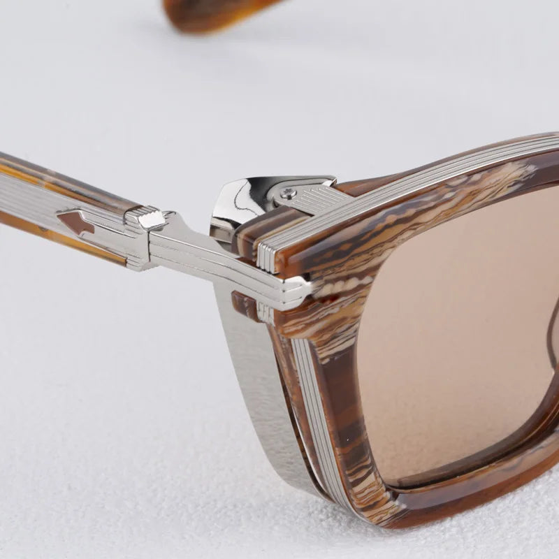 JMM Retro Thick Frame Square 10th Anniversary Limited Sunglasses Designer Tortoiseshell UV400 Vintage High Quality Sunglasses